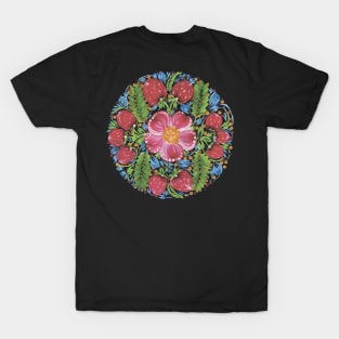 Petrykivka painting flowers composition T-Shirt